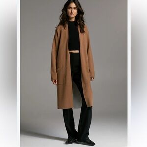 Babaton Lance Open Front Cardigan in Camel/Birch